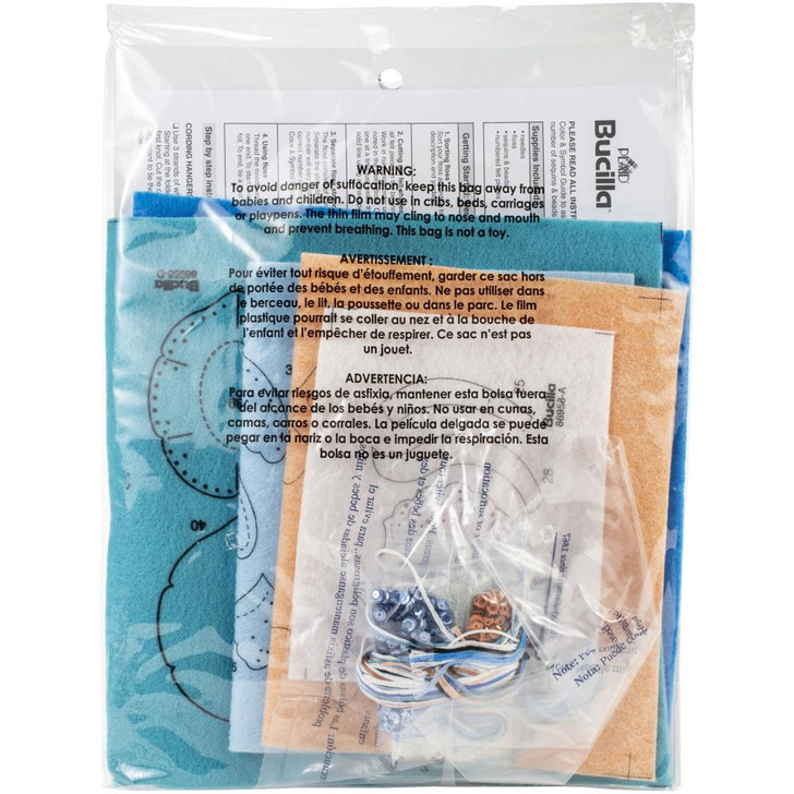 Bucilla Under The Sea Felt Applique Ornaments Kit 6/Pkg