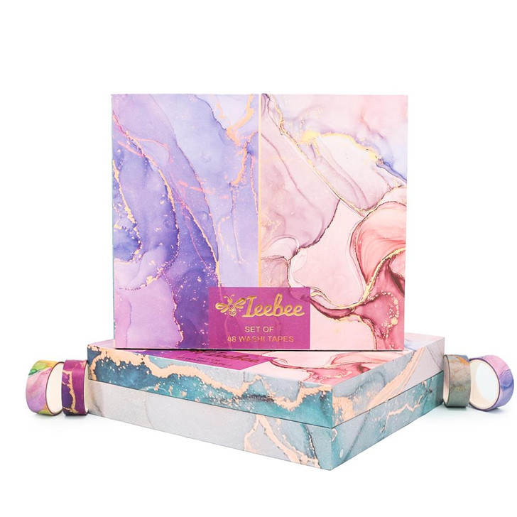 Ieebee Washi Tape Set 48/Rolls | Ethereal Gilded