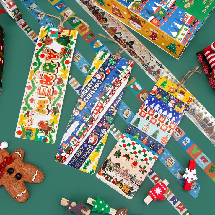 Ieebee Washi Tape Set 24/Rolls | Christmas Blessings