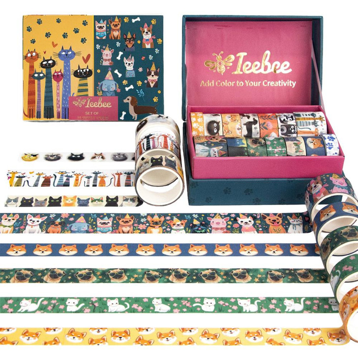 Ieebee Washi Tape Set 14/Rolls | Cute Carnival