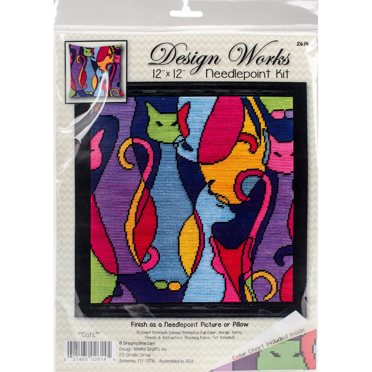 Design Works Cats Needlepoint Kit