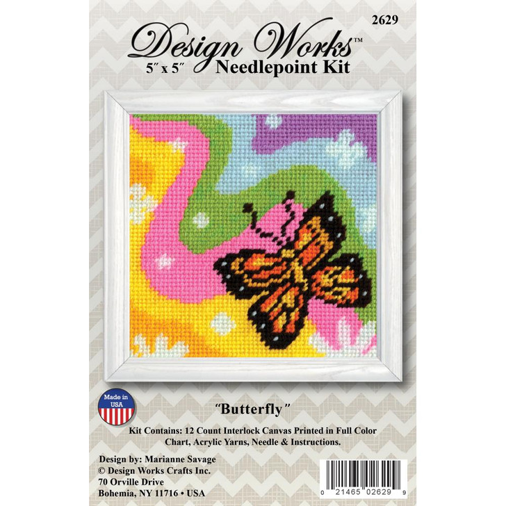 Design Works Needlepoint Kit | Butterfly