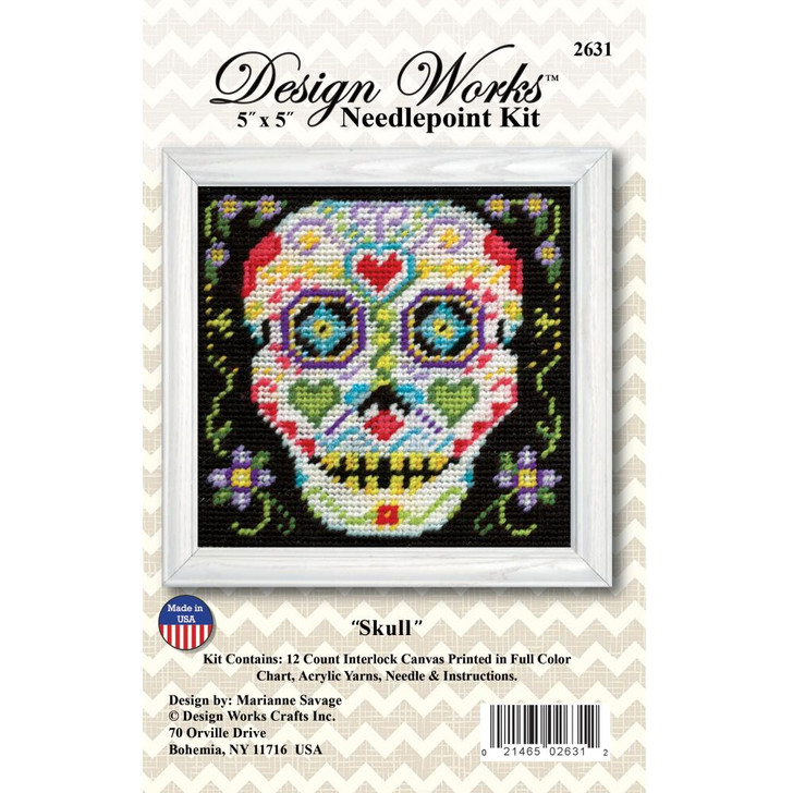 Design Works Skull Needlepoint Kit