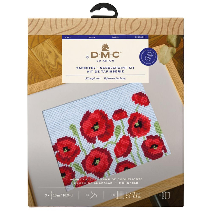 DMC Poppy Field Easy Tapestry & Needlepoint Kit