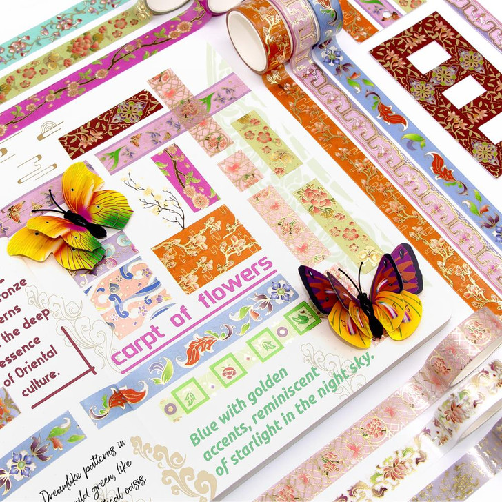 Ieebee Floral Feast Washi Tape Set 24/Rolls