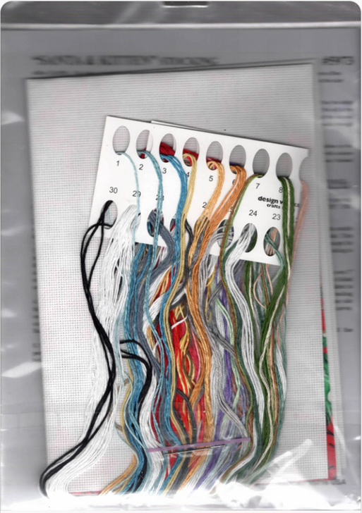 Design Works Santa & Kitten Counted Cross Stitch Stocking Kit