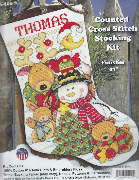 Design Works Making New Friends Counted Cross Stitch Stocking Kit