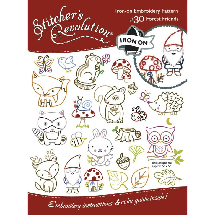 Colonial Patterns Iron-On Embroidery Patterns | Forest Friends