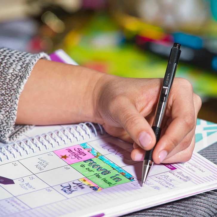 Zebra F-301 Stainless Steel Ballpoint Pen 2/Pkg | Black