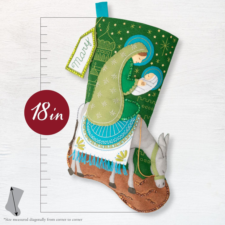 Bucilla Felt Applique Stocking Kit | Holy Journey