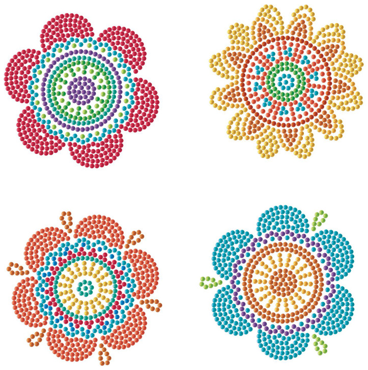 Diamond Dotz Diamond Facet Coasters Art Kit | Hippy Brights