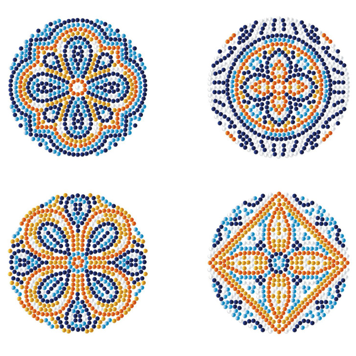 Diamond Dotz Diamond Facet Coasters Art Kit | Portuguese Tiles