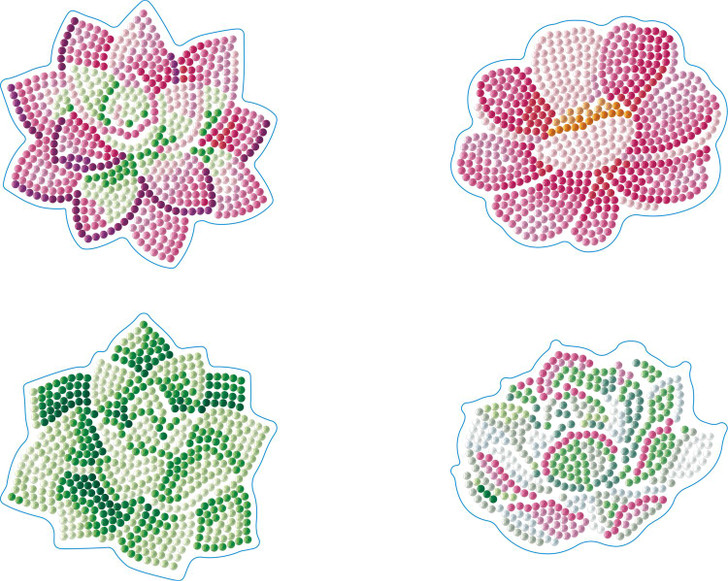 Diamond Dotz Diamond Facet Coasters Art Kit | Succulents