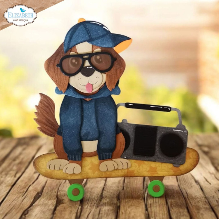 Elizabeth Craft Skateboard Metal Die Set