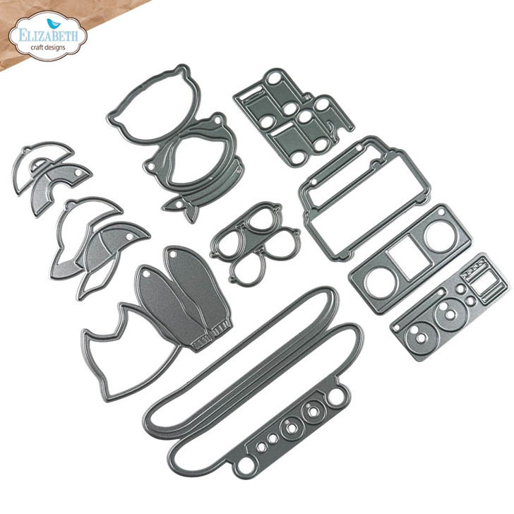 Elizabeth Craft Skateboard Metal Die Set