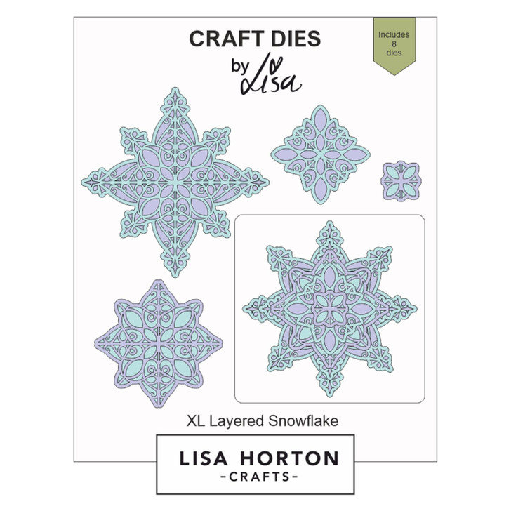 Lisa Horton Crafts Dies | XL Layered Snowflake