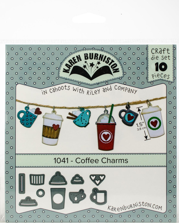 Karen Burniston Coffee Charms Craft Die Set