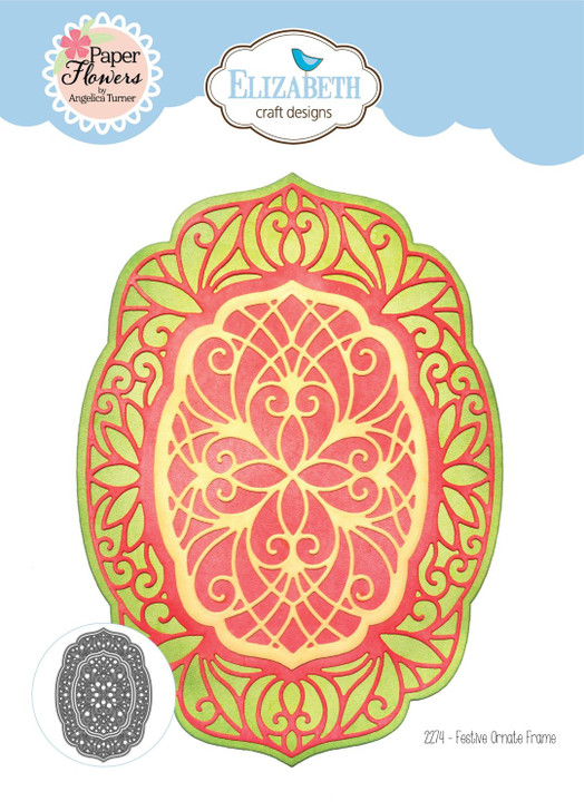 Elizabeth Craft Festive Ornate Frame Metal Die Set
