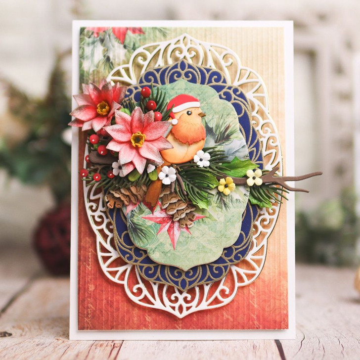Elizabeth Craft Metal Die Set | Festive Ornate Frame
