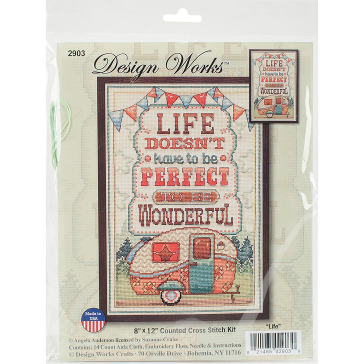 Design Works Life Is Wonderful Counted Cross Stitch Kit
