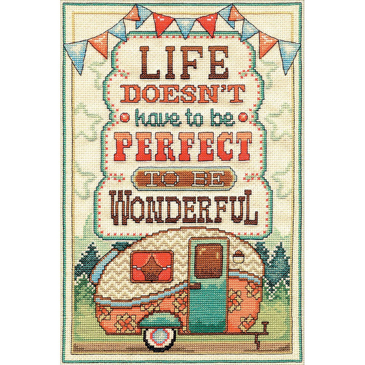 Design Works Life Is Wonderful Counted Cross Stitch Kit