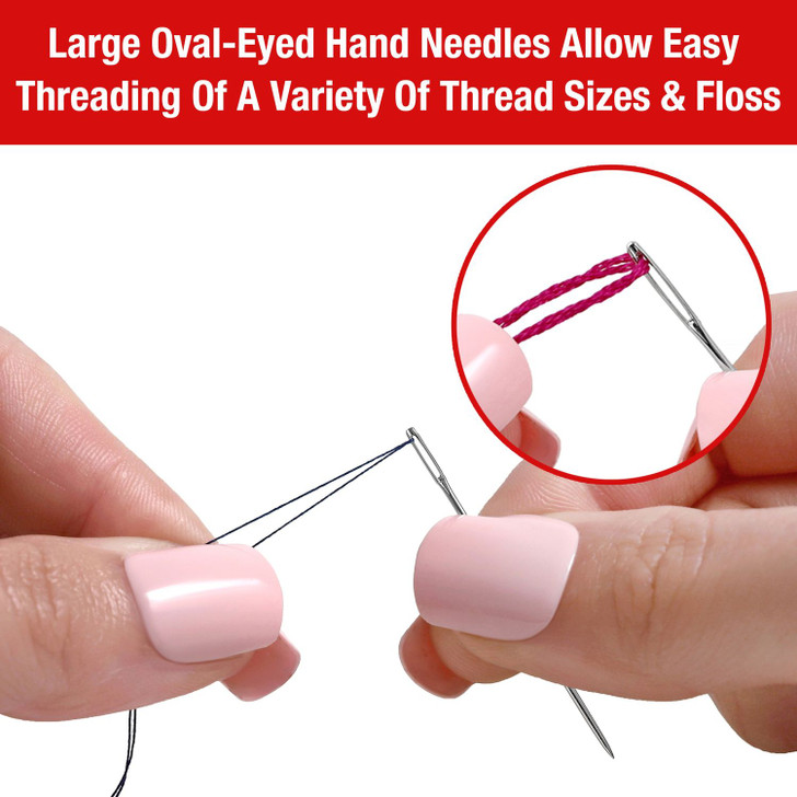 SINGER Large Eye Hand Needles 50/Pkg