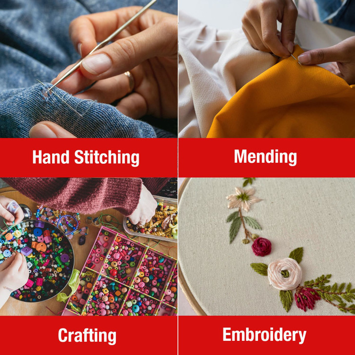 SINGER Large Eye Hand Needles 50/Pkg