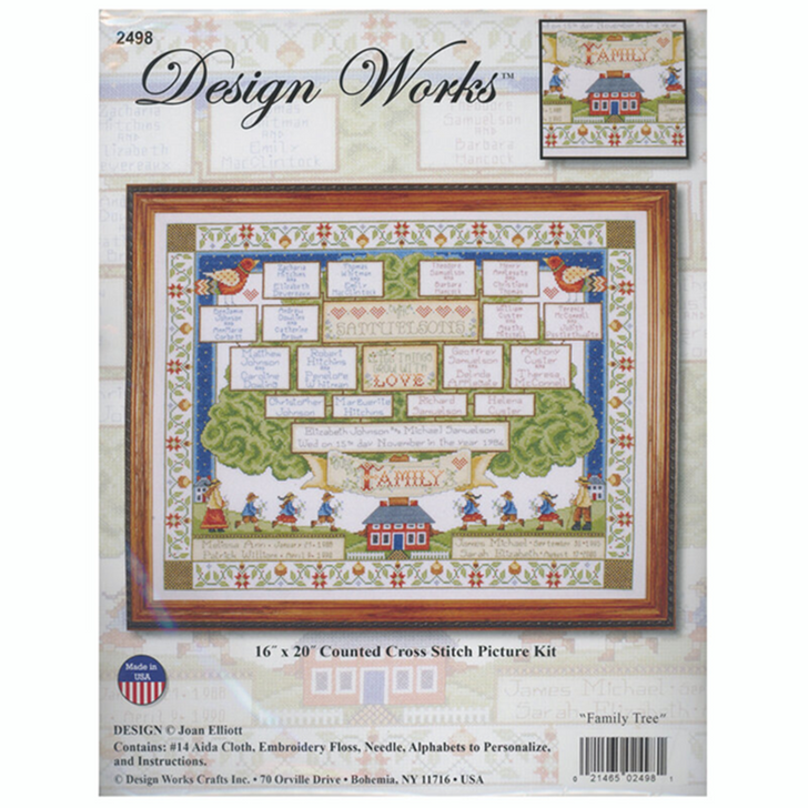 Design Works Family Tree Counted Cross Stitch Kit