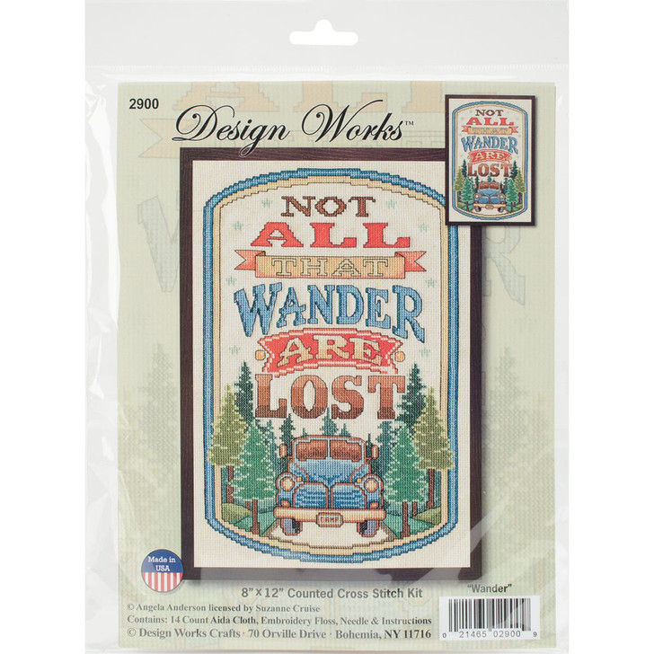 Design Works All That Wander Counted Cross Stitch Kit