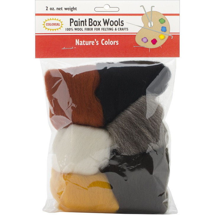 Colonial Nature's Colors Paint Box Wools .33oz 6/Pkg
