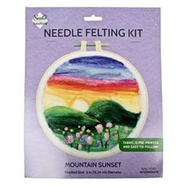 Fabric Editions Needle Felting Kit | Mountain Sunset
