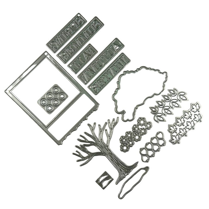 Elizabeth Craft Seasonal Trees Metal Die Set