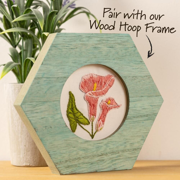 Bucilla Stamped Embroidery Kit | Delicate Lily