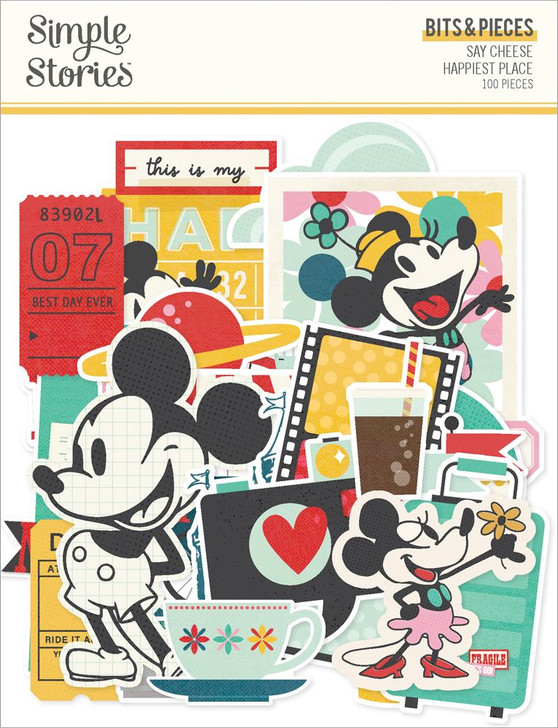 Simple Stories Say Cheese Happiest Place Bits & Pieces Die Cuts