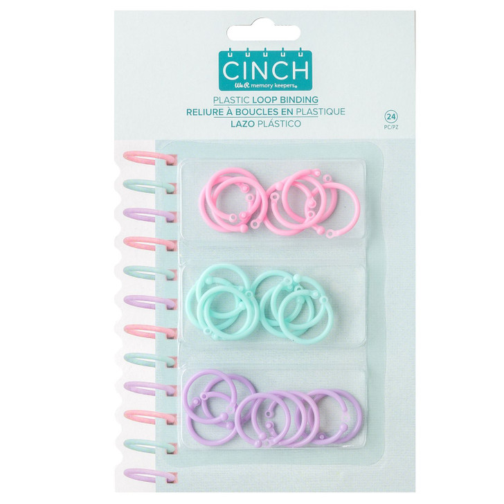 We R Makers Cinch Plastic Loop Binding 24/Pkg
