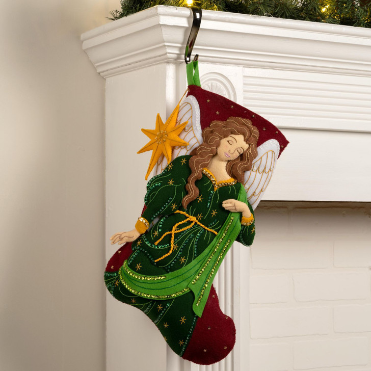 Bucilla Felt Applique Stocking Kit | Heavenly Blessings