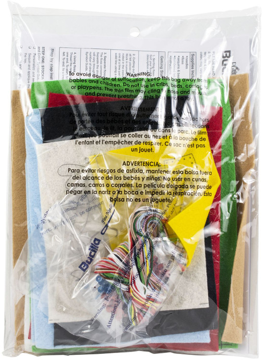 Bucilla Santa's Gathering Felt Applique Stocking Kit