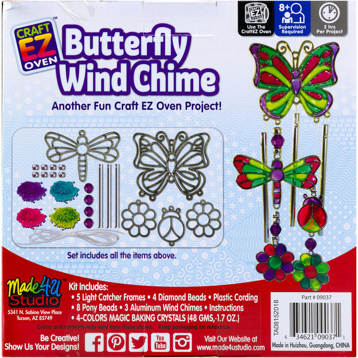 Colorbok Crystal Creations | Butterfly Windchime