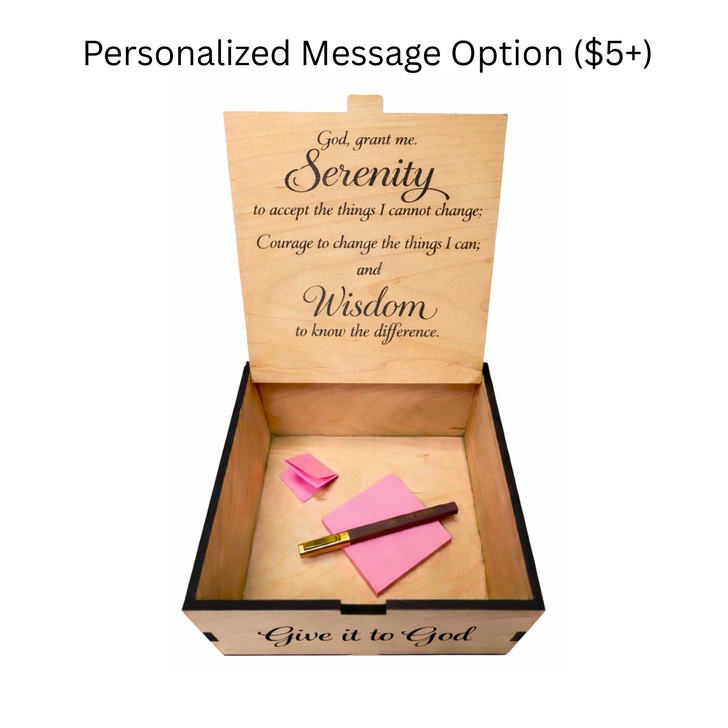 Personalized Sunflowers Prayer Box (God Box) - Small