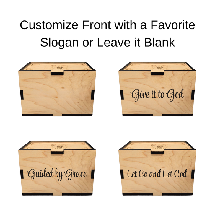Customizable Large God Box | Prayer & Worry Box | Sunflowers