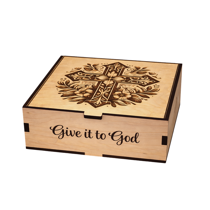 Personalized Floral Cross Large Prayer God