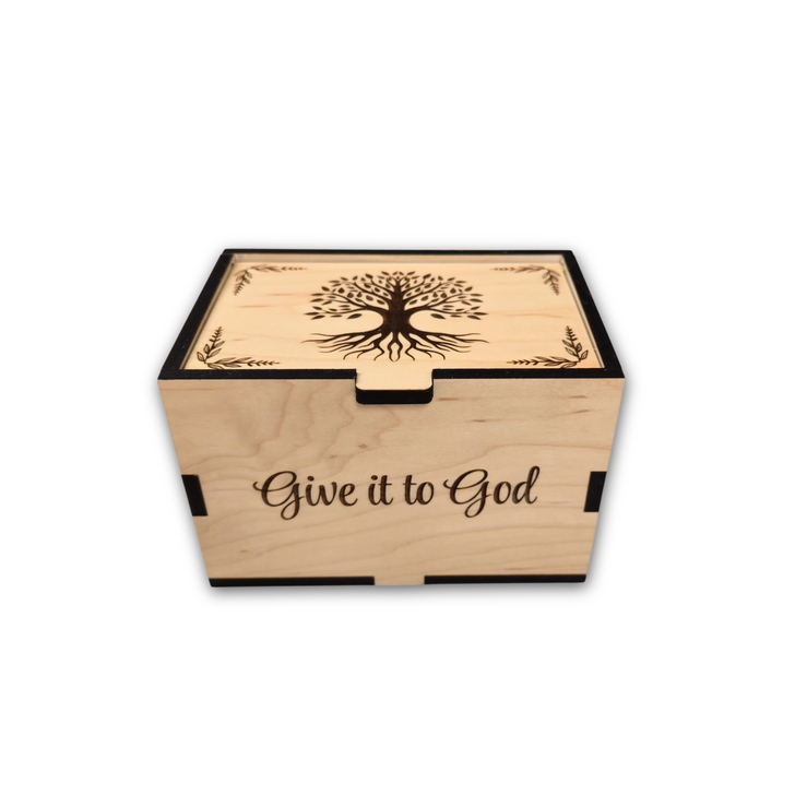 Personalized Tree of Life Prayer Box (God Box) - Small