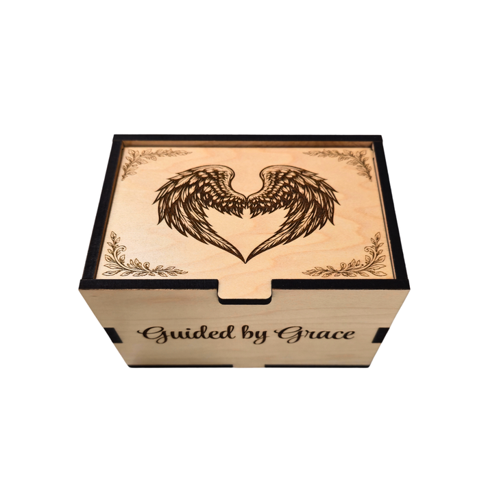 Personalized Angel Wings Small Prayer God Box
