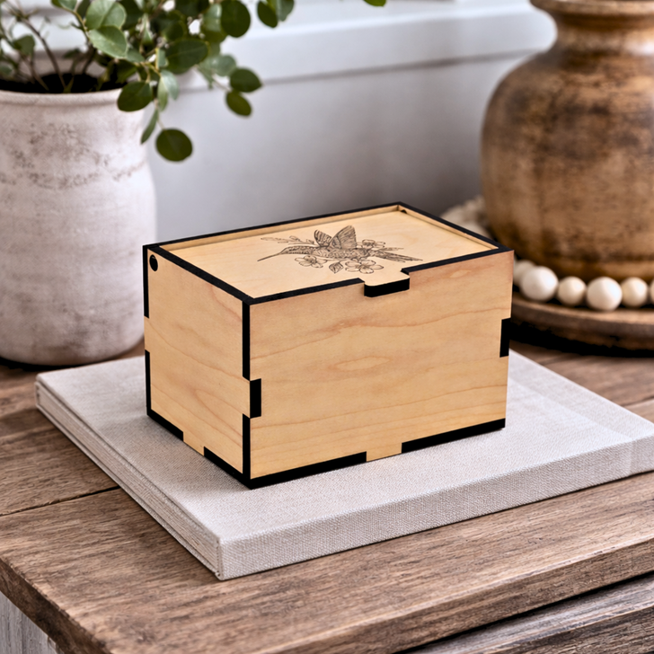 Personalized Hummingbird Prayer Box (God Box) - Small