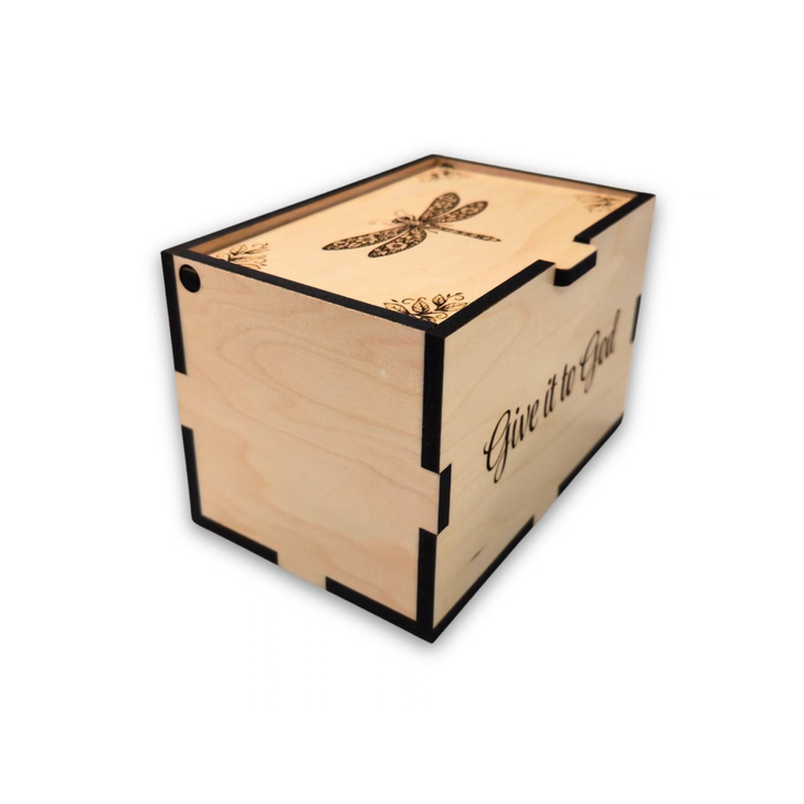 Personalized Dragonfly Small Prayer God Box