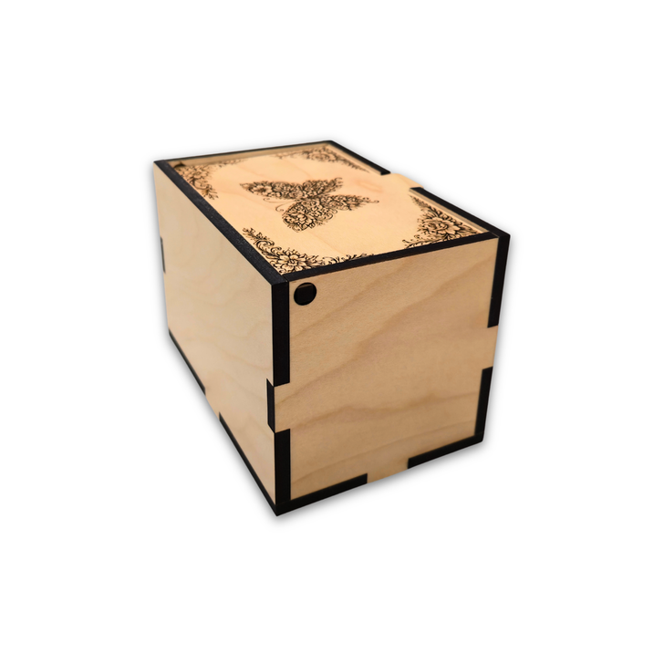 Personalized Floral Butterfly Small Prayer God Box