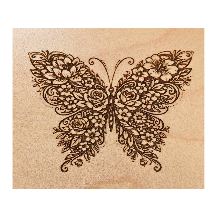 Personalized Floral Butterfly Small Prayer God Box