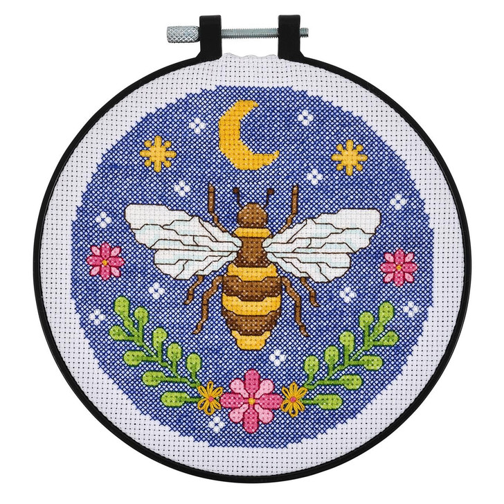 Bucilla Expressive Bee Mindful Stitching Counted Cross Stitch Kit