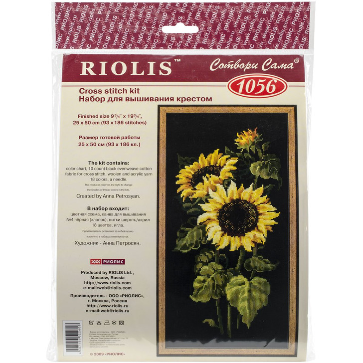 RIOLIS Sunflowers Counted Cross Stitch Kit