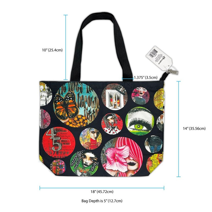Dylusions Zipper Tote Bag